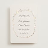 "delicate florals" - Wedding Invitations in Snow by Lori Wemple - Front