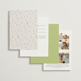 "delicate florals" - Wedding Invitations in Snow by Lori Wemple - Back of Card Options