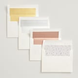 "delicate florals" - Wedding Invitations in Snow by Lori Wemple - Envelope Liner Options