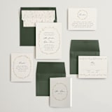 "delicate florals" - Wedding Invitations in Snow by Lori Wemple - Invitation Suite