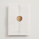 "delicate florals" - Wedding Invitations in Snow by Lori Wemple - Assembled with Vellum Wrap and Wax Seal
