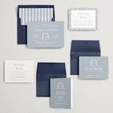 "Hartford" - Wedding Invitations in Powder by Erin L. Wilson - Invitation Suite