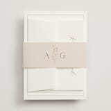 "kouignette" - Wedding Invitations in Chiffon by chocomocacino - Assembled with Belly Band