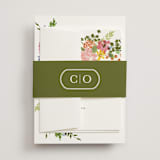 "Garland Monogram" - Wedding Invitations in Summer by Angela Marzuki - Assembled with Belly Band