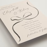 "Bow" - Wedding Invitations in Tuxedo by Corinne Malesic - Detail