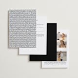 "Signature Script" - Wedding Invitations in Mint by Michelle Taylor - Back of Card Options