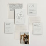 "Signature Script" - Wedding Invitations in Mint by Michelle Taylor - Invitation Suite
