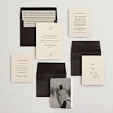 "Infinite" - Wedding Invitations in Ivory by Angela Thompson - Invitation Suite