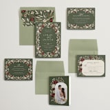 "fleur sauvage" - Wedding Invitations in Vert by Erin Deegan - Invitation Suite