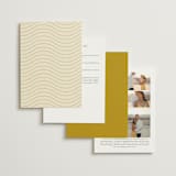 "Swoop" - Wedding Invitations in Marigold by Stacey Day - Back of Card Options