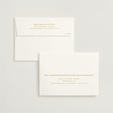 "Swoop" - Wedding Invitations in Marigold by Stacey Day - FREE Recipient Addressing