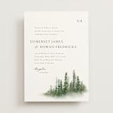 "Somerset" - Wedding Invitations in Evergreen by Melanie Kosuge - Front