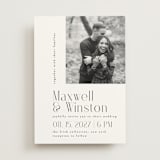 "Wedding Editorial" - Wedding Invitations in Tuxedo by Ana de Sousa - Front
