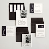 "Wedding Editorial" - Wedding Invitations in Tuxedo by Ana de Sousa - Invitation Suite