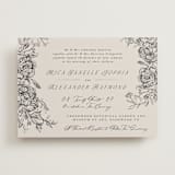 "etched floral" - Wedding Invitations in Stone by Phrosné Barwood - Front