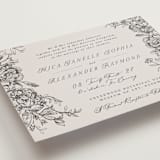 "etched floral" - Wedding Invitations in Stone by Phrosné Barwood - Detail