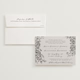 "etched floral" - Wedding Invitations in Stone by Phrosné Barwood - Invitation with Envelope