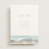 "waves" - Wedding Invitations in Seaglass by Pixel and Hank - Front