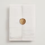 "waves" - Wedding Invitations in Beachy by Pixel and Hank - Assembled with Vellum Wrap and Wax Seal
