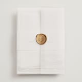 "waves" - Wedding Invitations in Seaglass by Pixel and Hank - Assembled with Vellum Wrap and Wax Seal