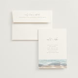 "waves" - Wedding Invitations in Seaglass by Pixel and Hank - Invitation with Envelope