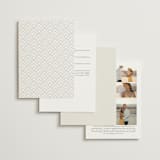 "Grande" - Wedding Invitations in Cotton by Carolyn Nicks - Back of Card Options