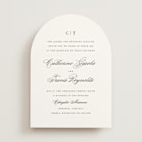 "Classically Elegant" - Wedding Invitations in Snow by Brandy Folse - Front