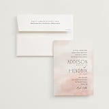 "First light" - Wedding Invitations in Blush by Itsy Belle Studio - Invitation with Envelope