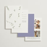 "Enchanted Evening" - Wedding Invitations in Lavender by Design Lotus - Back of Card Options