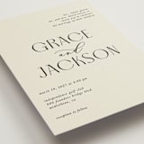 "Commonwealth" - Wedding Invitations in Ecru by That Girl Press - Detail