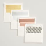 "Commonwealth" - Wedding Invitations in Ecru by That Girl Press - Envelope Liner Options