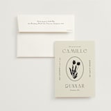 "la graine" - Wedding Invitations in Onyx by Alaina Cherup - Invitation with Envelope