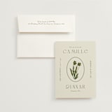"la graine" - Wedding Invitations in Lichen by Alaina Cherup - Invitation with Envelope
