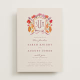 "Crest Fall" - Wedding Invitations in Autumn by Pink House Press - Front