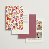 "Crest Fall" - Wedding Invitations in Autumn by Pink House Press - Back of Card Options