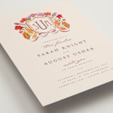 "Crest Fall" - Wedding Invitations in Autumn by Pink House Press - Detail