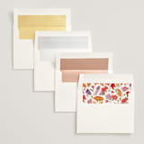"Crest Fall" - Wedding Invitations in Autumn by Pink House Press - Envelope Liner Options