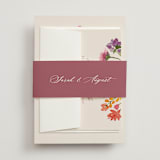 "Crest Fall" - Wedding Invitations in Autumn by Pink House Press - Assembled with Belly Band