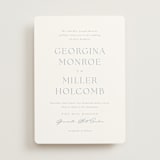 "Modern Air" - Wedding Invitations in Dusty Blue by Stacey Meacham - Front