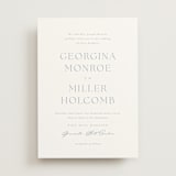"Modern Air" - Wedding Invitations in Dusty Blue by Stacey Meacham - Front