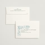 "Bloom" - Wedding Invitations in Waterfall by Kelly Watkins - FREE Recipient Addressing
