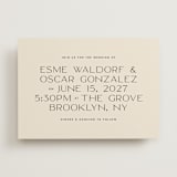 "Brooklyn" - Wedding Invitations in Cream by Ellen Schlegelmilch - Front
