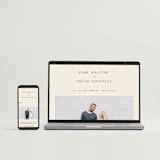 "Brooklyn" - Wedding Invitations in Cream by Ellen Schlegelmilch - FREE Wedding Website