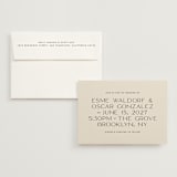 "Brooklyn" - Wedding Invitations in Cream by Ellen Schlegelmilch - Invitation with Envelope