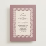 "Chantilly" - Wedding Invitations in Dusty Rose by Erica Krystek - Front