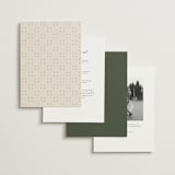 "Chantilly" - Wedding Invitations in Olive by Erica Krystek - Back of Card Options