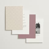 "Chantilly" - Wedding Invitations in Dusty Rose by Erica Krystek - Back of Card Options