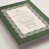 "Chantilly" - Wedding Invitations in Olive by Erica Krystek - Detail