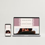 "Chantilly" - Wedding Invitations in Dusty Rose by Erica Krystek - FREE Wedding Website