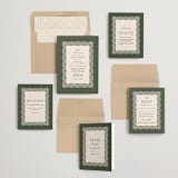 "Chantilly" - Wedding Invitations in Olive by Erica Krystek - Invitation Suite
